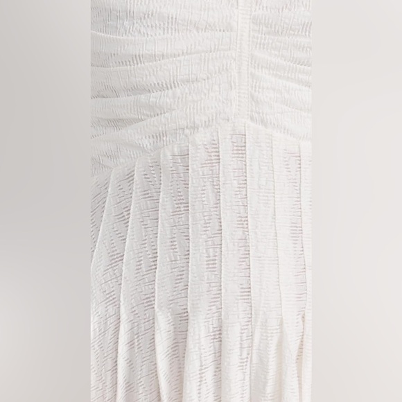 Ramy BrookBria Springtime Burnout Midi white Dress Sz 6 - Picture 5 of 12